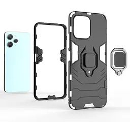 Чохол бампер Primolux Ring Armor для Xiaomi Redmi 12 / Redmi Note 12R / Poco M6 Pro 5G Black - мініатюра 3