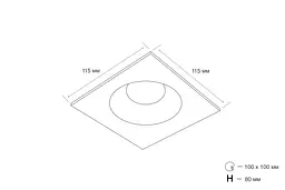 Точковий світильник MJ-Light M045S-1 WH - мініатюра 3