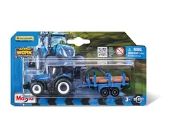 Машинка MAISTO в асортименті "Mini Work Machine Tractors" з причіпом, 15590 - мініатюра 2