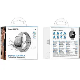 Смарт-годинник Hoco Y36 Smart sports watch (call version) Silver - мініатюра 2
