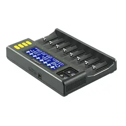 Зарядний пристрій для акумуляторів Liitokala 8 Slots, LCD дисплей, Li-ion/Ni-MH/Ni-Cd/AA/ААA/AAAA/С (Lii-S8) - мініатюра 3