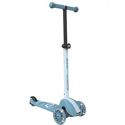 Самокат Scoot and Ride Highwaykick-3s колеса світяться 3+ років сіро-синій (SR-00933) - мініатюра 7