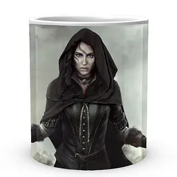 Кухоль GeekLand The Witcher Відьмак Йенніфер Колдує TW.02.362 330 мл білий - мініатюра 2