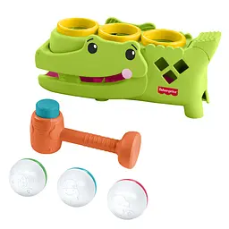 Розвивальна іграшка-сортер Fisher-Price Крокодильчик Катай та стукай (JLB94) - мініатюра 2