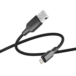Кабель для заряджання та обміну даними USB Ridea RC-AI21 AirSiliconePro 12W 5V/2.4A USB-Lightning 1 м Чорний - мініатюра 3
