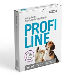Нашийник ProVET Profiline для котів і собак 35 см фіолетовий інсектоакарицид - мініатюра 7