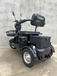 Електроскутер триколісний EVOBIKE Luna TRIO PRO 1200W 60V 20Ah (2026) зі знімним графеновим акумулятором та пасажирським сидінням | Чорний - мініатюра 5