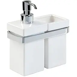 Склянка з дозатором для рідкого мила Stilhaus Mizar Mz1408, Білий