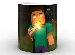 Кружка GeekLand Minecraft Майнкрафт ліхтарик МС.02.038 - мініатюра 2