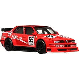 Колекційна модель машинки Hot Wheels Car Culture Alfa Romeo 155 V6 та транспортера Fleet Flyer (FLF56/HKF42) - мініатюра 4