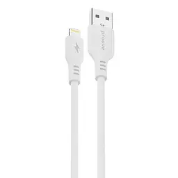 Кабель Proove Rebirth USB to Lightning 2.4A (1m) white (CCRE12001102) - мініатюра 1
