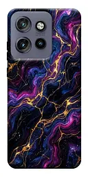 TPU чехол Demsky Purple space marble для Motorola Edge 50 Neo