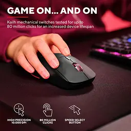 Комп'ютерна миша Trust GXT 926 REDEX II WL/USB-A/USB-C чорний teh0013994 - мініатюра 9