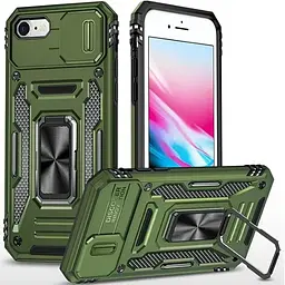 Ударостійкий чохол Camshield Army Ring для Apple iPhone 7 / 8 / SE (2020) (4.7) Оливковий / Army Green