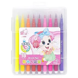 Дитячий набір фломастерів Bambi 215-18(Pink) 18 кольорів