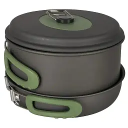 Набір посуду Bo-Camp Explorer 3 Pieces Hard Anodized сірий/зелений (DAS302732) - мініатюра 2