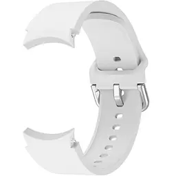 Ремінець силіконовий BeWatch Samsung Galaxy Watch 4/5/Pro SoftTouch Білий (0139303) - мініатюра 3