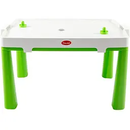 Дитячий пластиковий стіл із насадкою для аерохокею Doloni Toys 04580 зелений