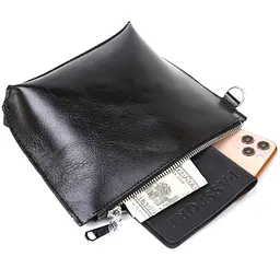 Шкіряна косметичка SHVIGEL 20х13,5х5 см acs0025810 - мініатюра 3