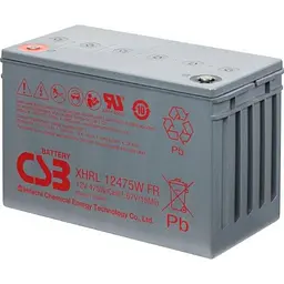Акумулятор CSB AGM 12V (12V/118.8Ah/1425.6Wh) (XHRL12475WFR) [154020] - мініатюра 3