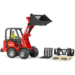 Міні-навантажувач Bruder Schaffer Compact 2034, 1:16 - мініатюра 4