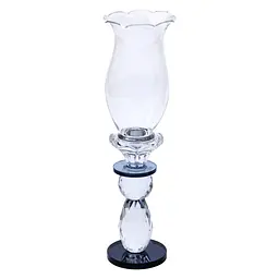 Підсвічник декоративний Fantasy скляний 29 см Yiwu HP-4-2M - мініатюра 3