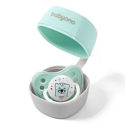 Контейнер - футляр для соски та пустушки BabyOno Зелений - мініатюра 2