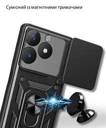 Чохол до мобільного телефона BeCover Military Realme C63 Black (712178) - мініатюра 3
