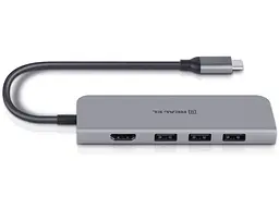 Мультипортовий адаптер REAL-EL CQ-700 Space Grey (EL123110002) - мініатюра 9