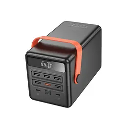 Батарея універсальна HOCO 100000mAh Max Centurion PD/65W, QC, LED Lamp, Black (DB03 / 714722) - мініатюра 3