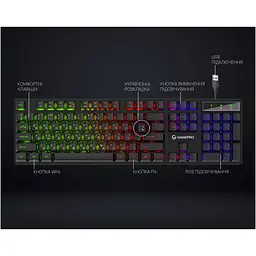 Клавіатура GamePro GK296 USB Black (GK296) [111018] - мініатюра 6