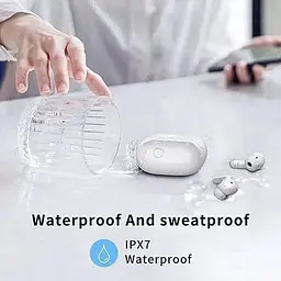 Бездротові водонепроникні навушники Xinwld A97 Pro IP7 Bluetooth White - мініатюра 5