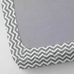 Набір простирадл на резинці Cosas BEIGE/GREY ZIGZAG 160х200х20 см (Set_Beige_ZigGrey_160x200_2) - мініатюра 8