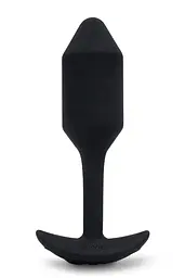 Анальна пробка B-Vibe Vibrating Snug Plug 2, 12.4 см (чорний)