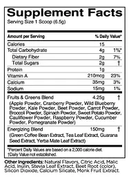 Детокс комплекс з кофеїном Rule 1 Energized Fruits & Greens Ягоди 163 г - мініатюра 2