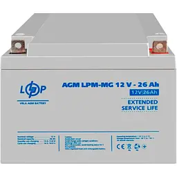 Акумулятор LogicPower AGM-MG 12V [12V/26Ah/312Wh] [6557] [109866] - мініатюра 3