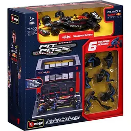 Ігровий набір Формула-1 Pit Pass Oracle red bull racing Bburago 18-38453 #1 - мініатюра 5