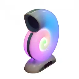 Настільна лампа Равлик з RGB підсвічуванням та Bluetooth-колонкою з годинником портативний динамік L39 mini - мініатюра 2