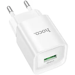 МЗП Hoco C145A Charm QC3.0 18W (1USB-A) White - мініатюра 7