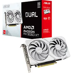 Відеокарта Asus Dual Radeon RX 9060 XT 16GB White (DUAL-RX9060XT-16G-WHITE) UA [155592]
