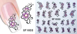 Наклейки для нігтів XF1033 - мініатюра 2