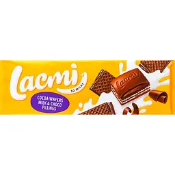 Уцінка. Шоколад Roshen Lacmi молочно-шоколадна начинка та вафлі з какао 235 г 