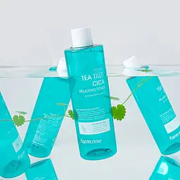 Заспокійливий тонік  FarmStay Vegan Tea Tree Cica Relaxing Toner з олією чайного дерева 400 мл - мініатюра 6