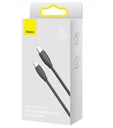 Кабель Baseus Cable USB-C to Lightning Silica Gel 20W 1.2 m Black (CAGD020001) - мініатюра 2