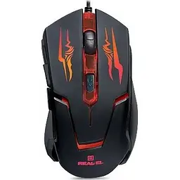 Миша REAL-EL RM-520 Gaming USB black