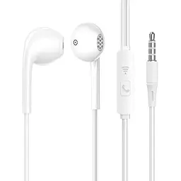 Навушники Aspor A219 Stereo Earphone 3.5 мм з мікрофоном білі - мініатюра 2