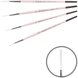 Пензель синтетика лайнер Flamingo 1023RL №10/0 коротка ручка Kolos