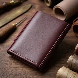 Глянцевий шкіряний портмоне Grande Pelle 11456 бордовий - мініатюра 4