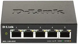 Комутатор DGS-1100-05V2 5xGE Easy Smart D-Link teh0018236 - мініатюра 2
