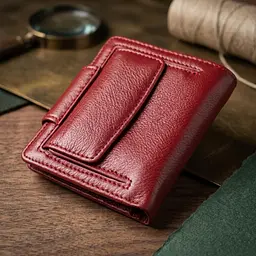 Жіночий гаманець вертикального формату з натуральної шкіри ST Leather 23071 бордовий - мініатюра 4